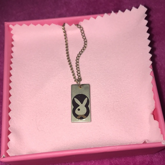 VINTAGE PLAYBOY TAG NECKLACE - Picture 1 of 6
